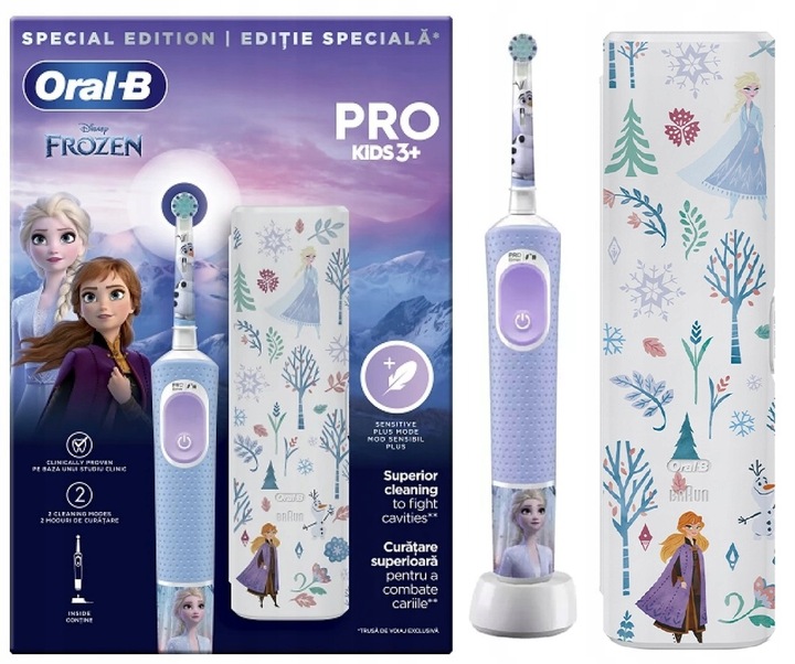 Szczoteczka Dla Dzieci Oral-b Kids Pro Frozen Kraina Lodu +etui