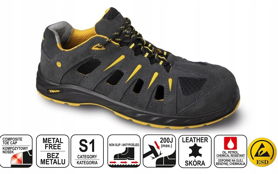 BUTY ROBOCZE SANDAŁY BILBAO S1 ESD SKÓRA ! Marka inna