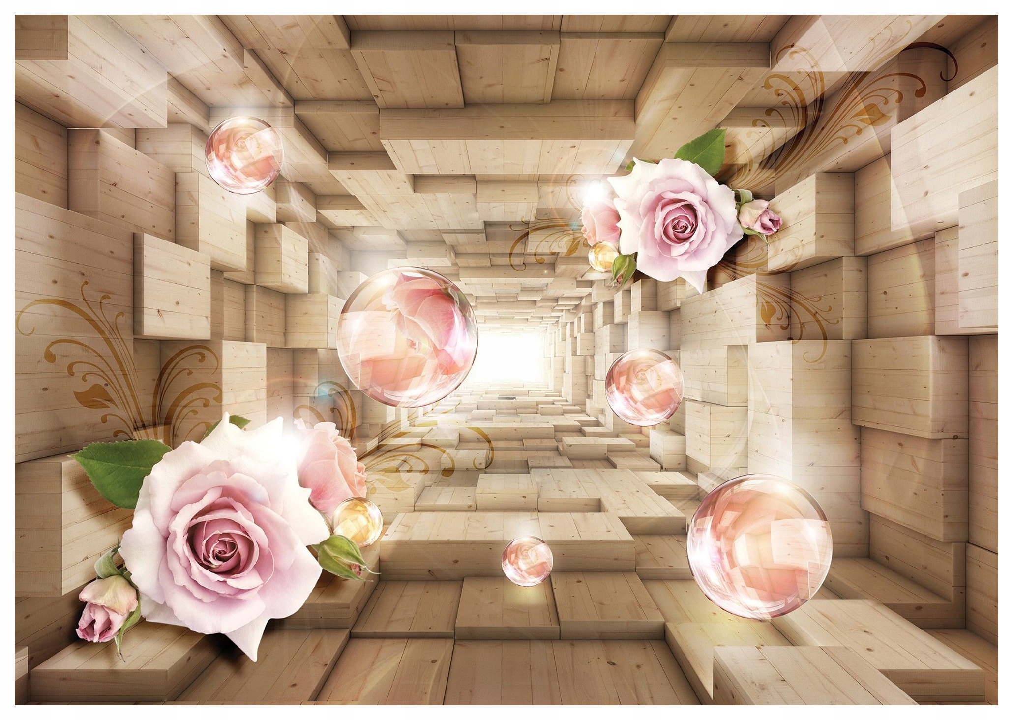 Fototapeta Tunely Ruže Strom Ilúzia priestoru vinylová 208x146 lepidlo