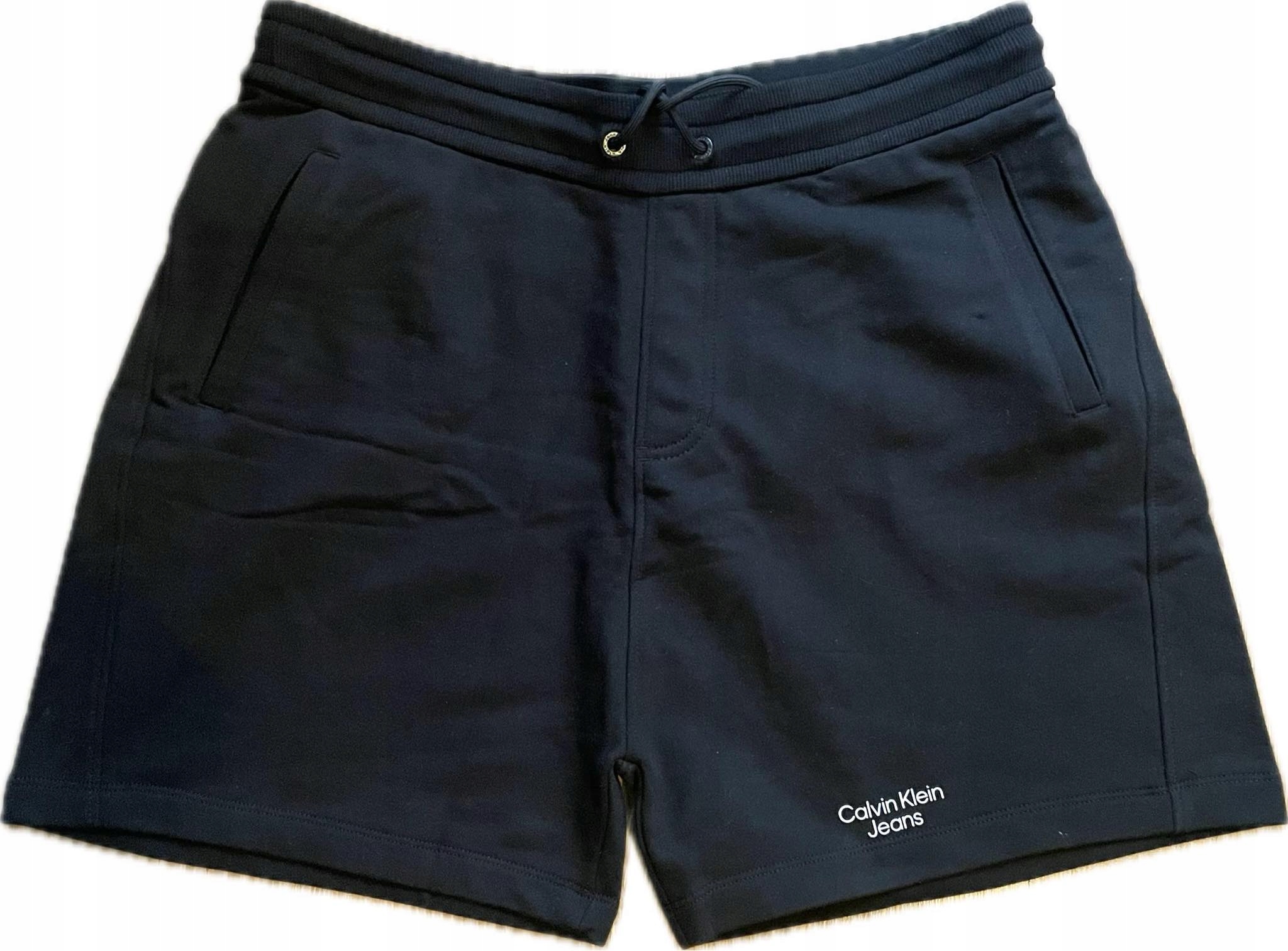 Kraťasy Calvin Klein Jeans černé bavlna vel. L