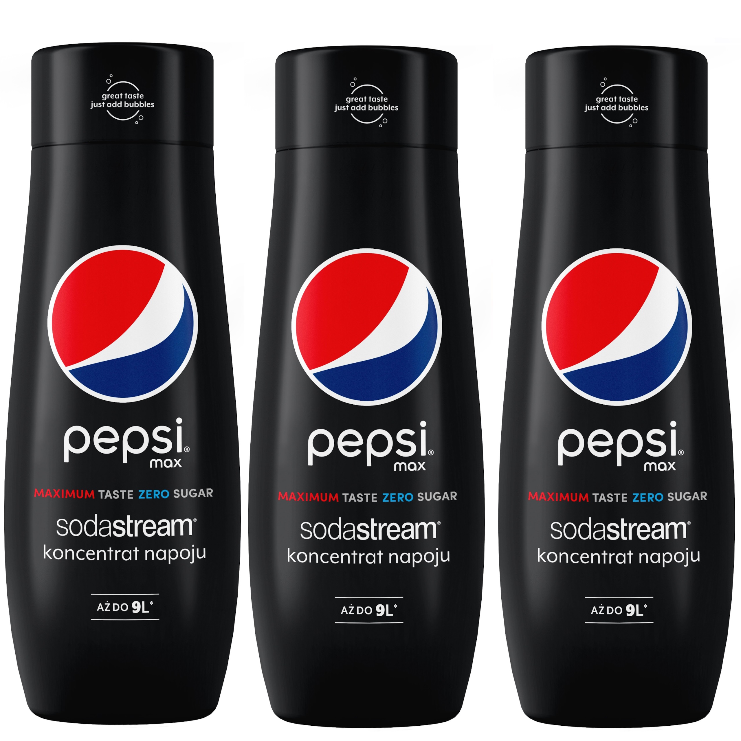 

Sodastream Zestaw koncentratów 3 x Pepsi Max 440ml