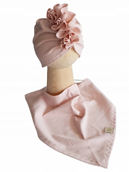 

Zestaw Czapka Turban + Chusta Nude 52-55cm