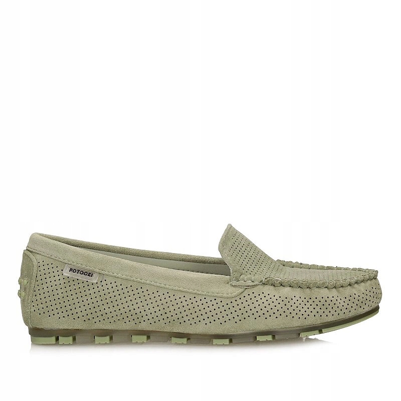 Dámské mokasíny Potocki 26-09301 Gn zelené, nazouvací polobotky