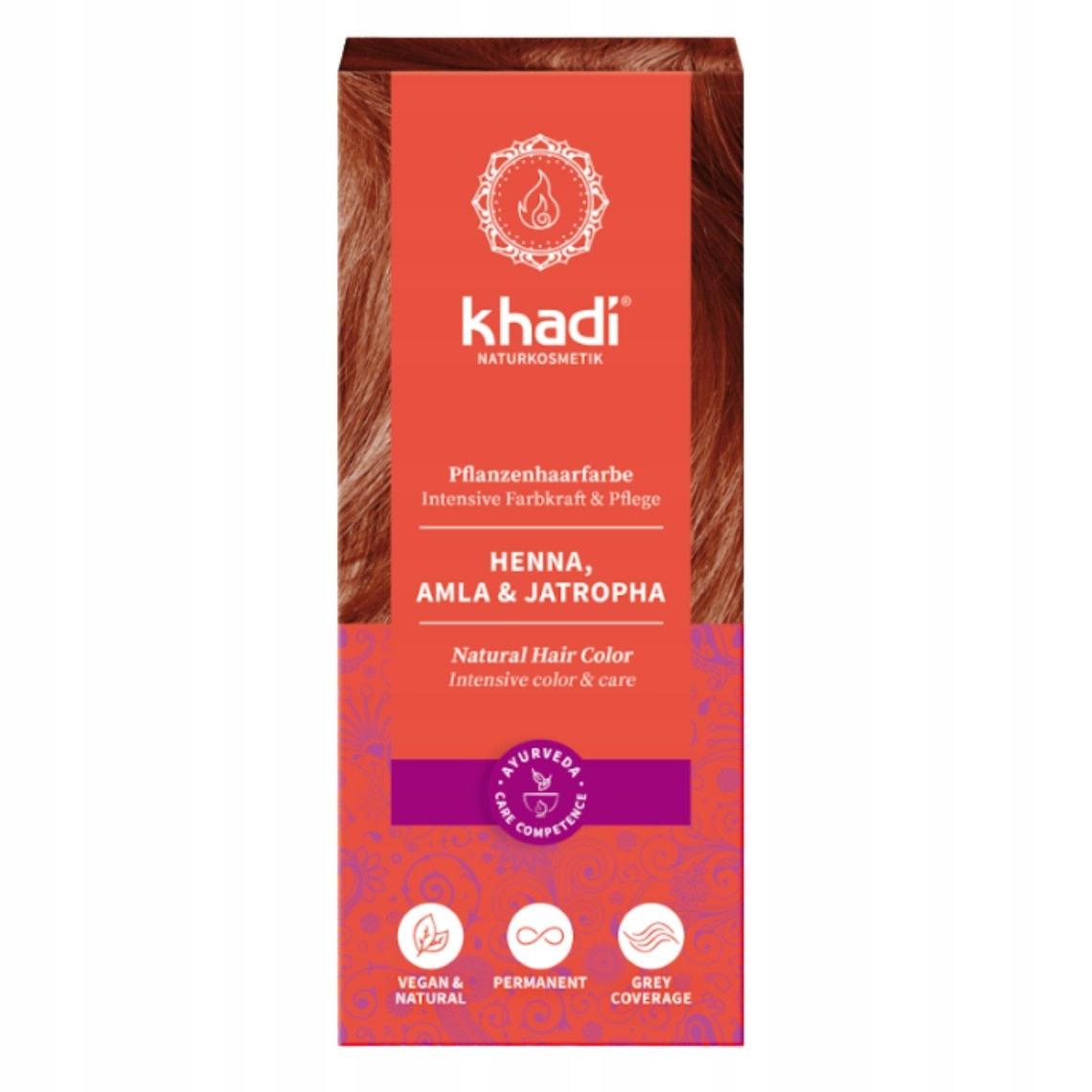 

Khadi, Henna z Amlą i Jatrophą, 100 g