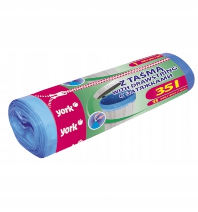 

York Worki na śmieci z Taśmą 35 L / 15 szt