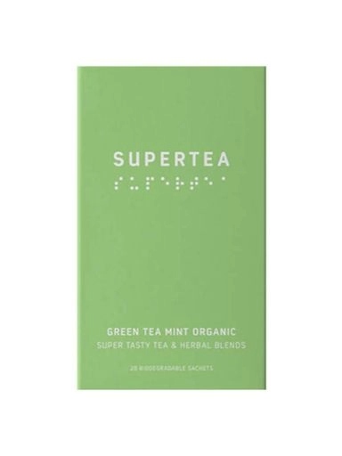 Levně Čaj Supertea zelený čaj mint organic 20 sáčků