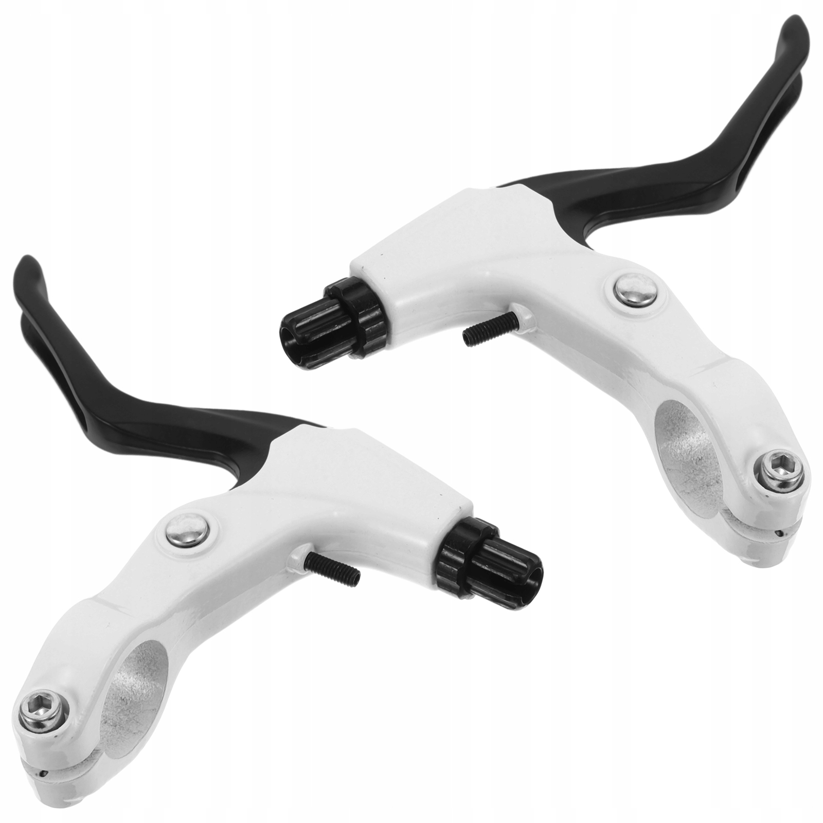 ERGONOMICZNE BIAŁE HAMULCE ROWEROWE LEKKIE DO ROWERÓW SZOSOWYCH