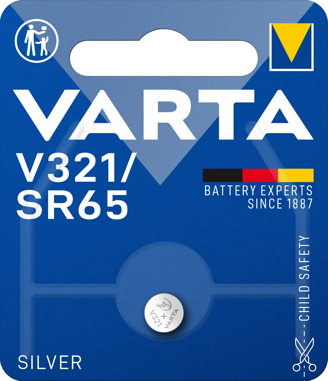 

1x Bateria Guzikowa Varta V321 SR65 Srebrowa 1.55V