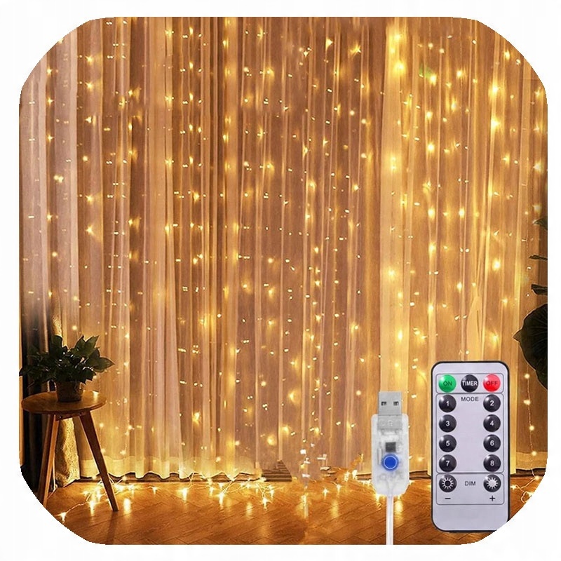 

Kurtyna Mikro Led Drucik 3x3m Lampki Sople Pilot