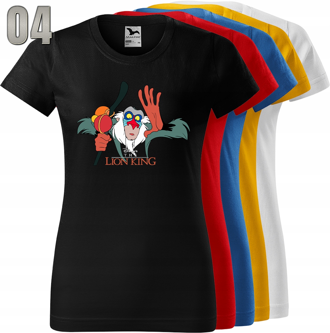 KOSZULKA DAMSKA KRÓL LEW XXL Kolor wielokolorowy