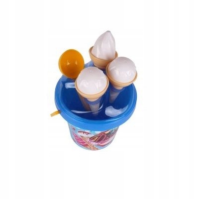 ZESTAW DO PIASKU FOREMKI LODY GAŁKI ŁYŻKA WIADERKO Kod producenta 3037