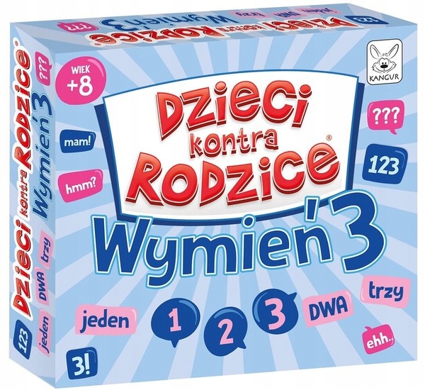 Gra Dzieci kontra Rodzice - Wymień 3 (Kangur)