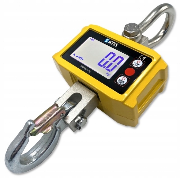 Waga hakowa podwieszana magazynowa 2000 kg 0,5 kg LCD TARA SATIS OCS-H02