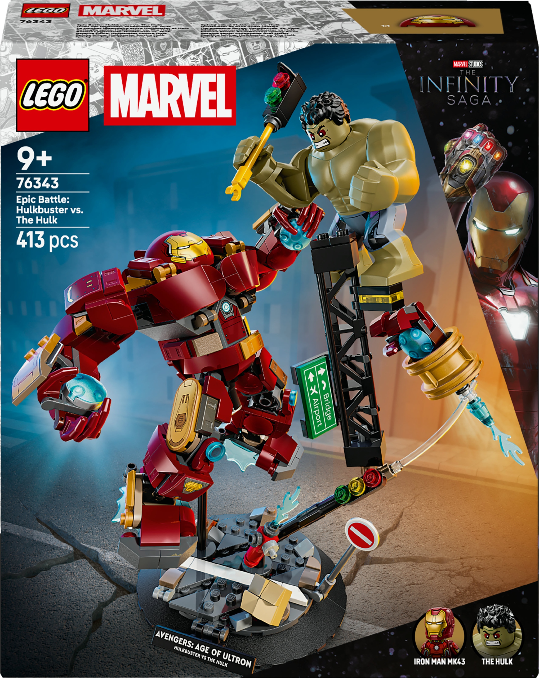 LEGO Marvel Epicka bitwa: Hulkbuster kontra Hulk 76343