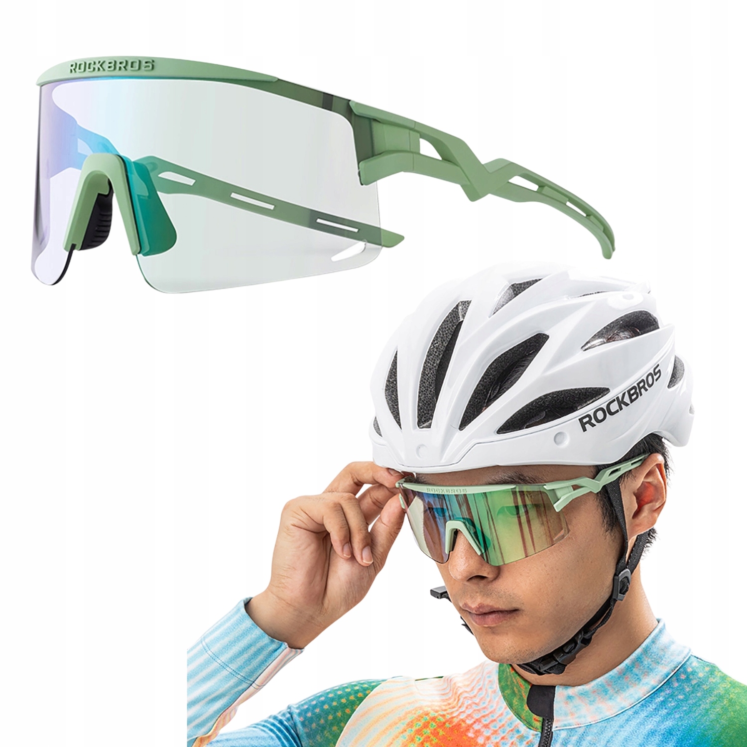 Sportovní Cyklistické Brýle Na Fotochromatické Kolo UV400 Ultralehké Rockbros