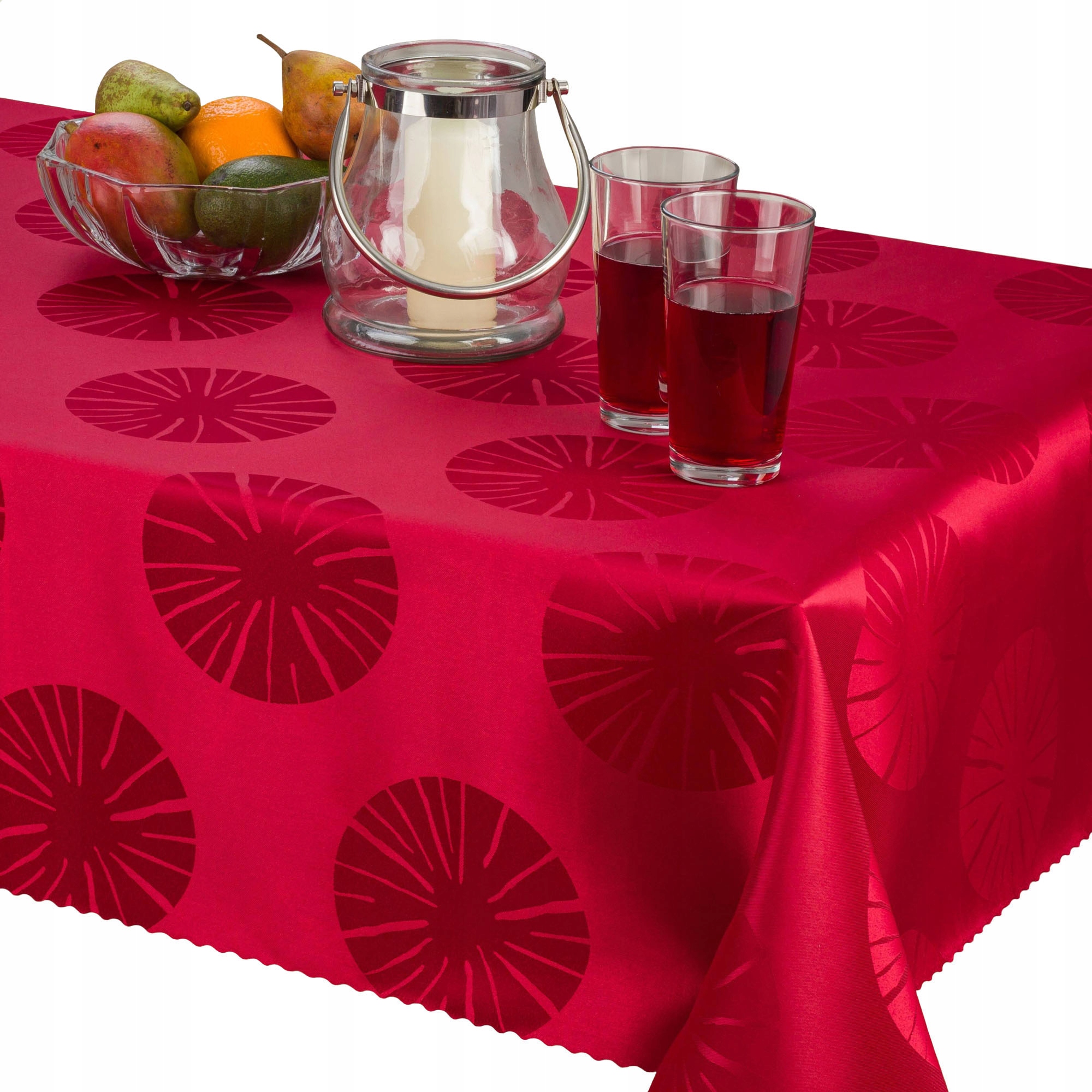 Ubrus odolný proti skvrnám JB4038 bordový žakár 140 x 240 cm