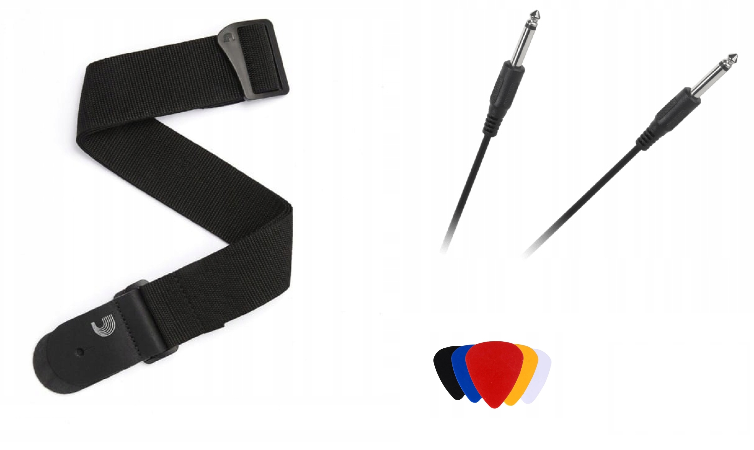 PASEK GITAROWY D'ADDARIO PWS-100 BLACK + KABEL + !