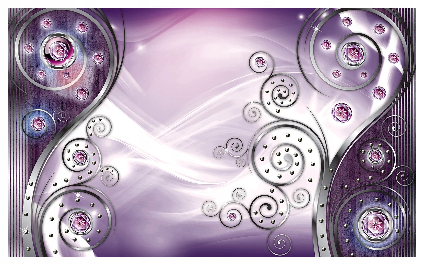 Vliesová fototapeta Fialové Strieborné Kolesá Luxus 368x254 lepidlo