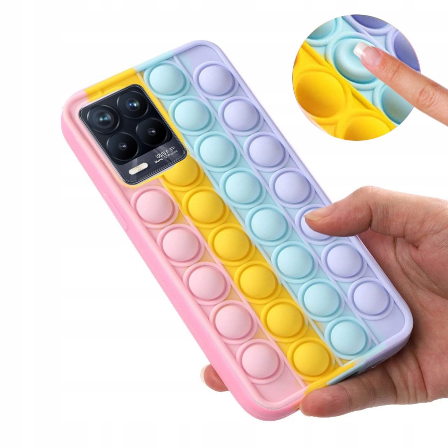 

Etui Bubble Pop It Push do Realme 8 8 Pro +szkło