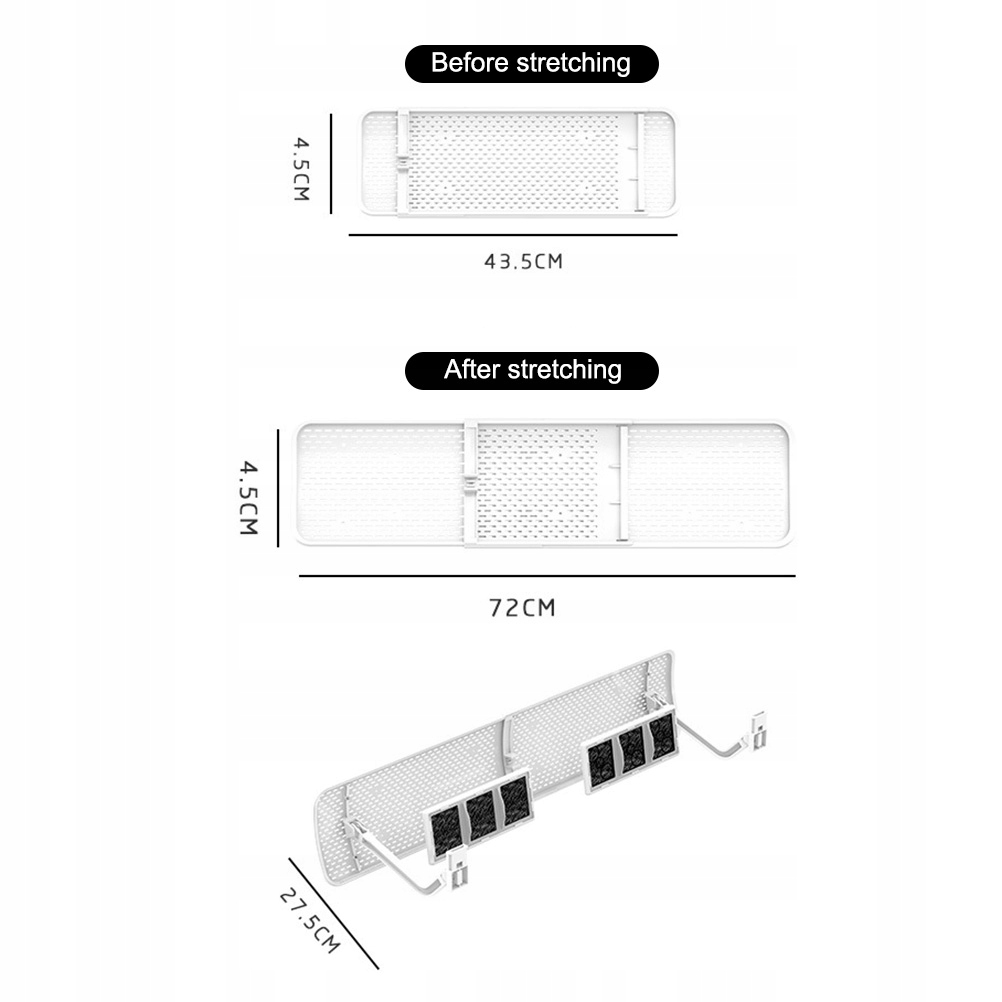 DEFLEKTOR OWIEWKA OSŁONA KLIMATYZACJI REGULOWANY Model 10097769