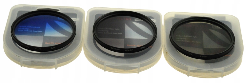 Zestaw Filtrów 72 Gradual Blue, CPL, Gradual Color