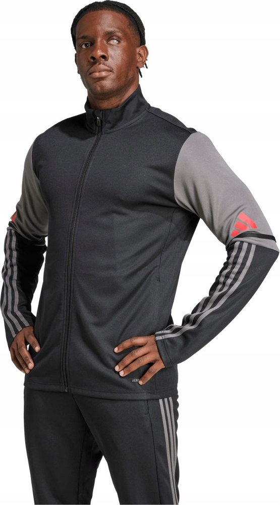 Pánská Mikina Adidas Squadra 25 Training Černo-šedá JD1630 vel. S