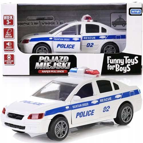 SAMOCHÓD AUTO POLICYJNE RADIOWÓZ ŚWIATŁA POLICJA