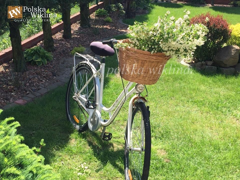 KOSZ KOSZYK WIKLINOWY NA ROWER KIEROWNICĘ natural EAN (GTIN) 5904183404356