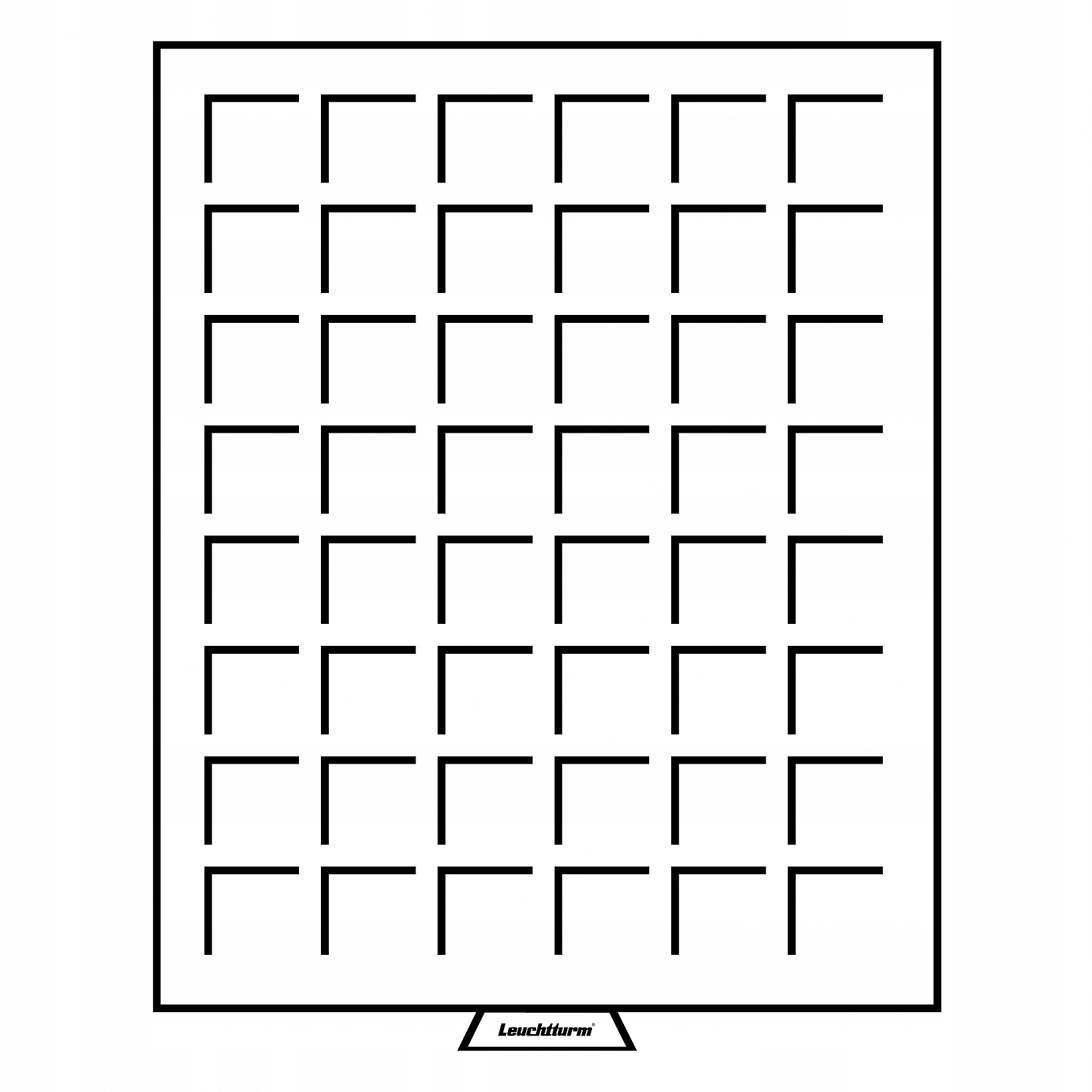 Leuchtturm Box na mince, čtvercový, tmavě červený, 30x30 mm