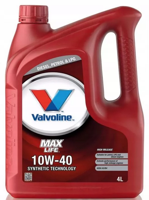 Olej Valvoline Maxlife 10W40 4L A3/B4 VW502.00/505.00 RN0700/0710 Mb 229.3