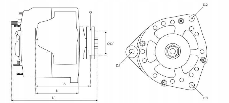 ALTERNATOR 24V MERCEDES VARIO ATEGO ACTROS AROCS Jakość części (zgodnie z GVO) Q - oryginał z logo producenta części (OEM, OES)