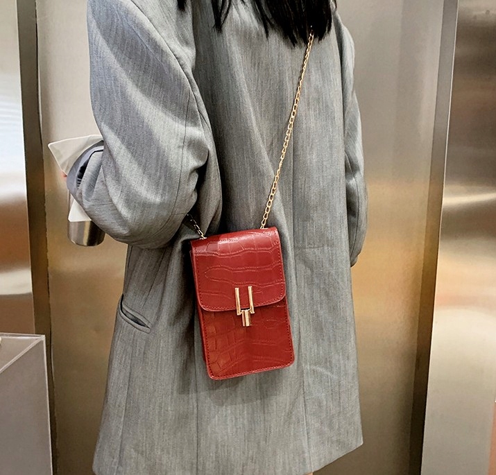 Torebka Kopertówka Listonoszka łańcuch na telefon Cechy dodatkowe kieszonka na telefon