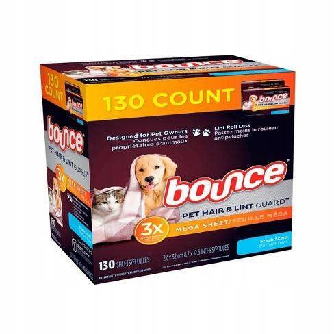 Bounce 130 szt. Chusteczki zapachowe do suszarek