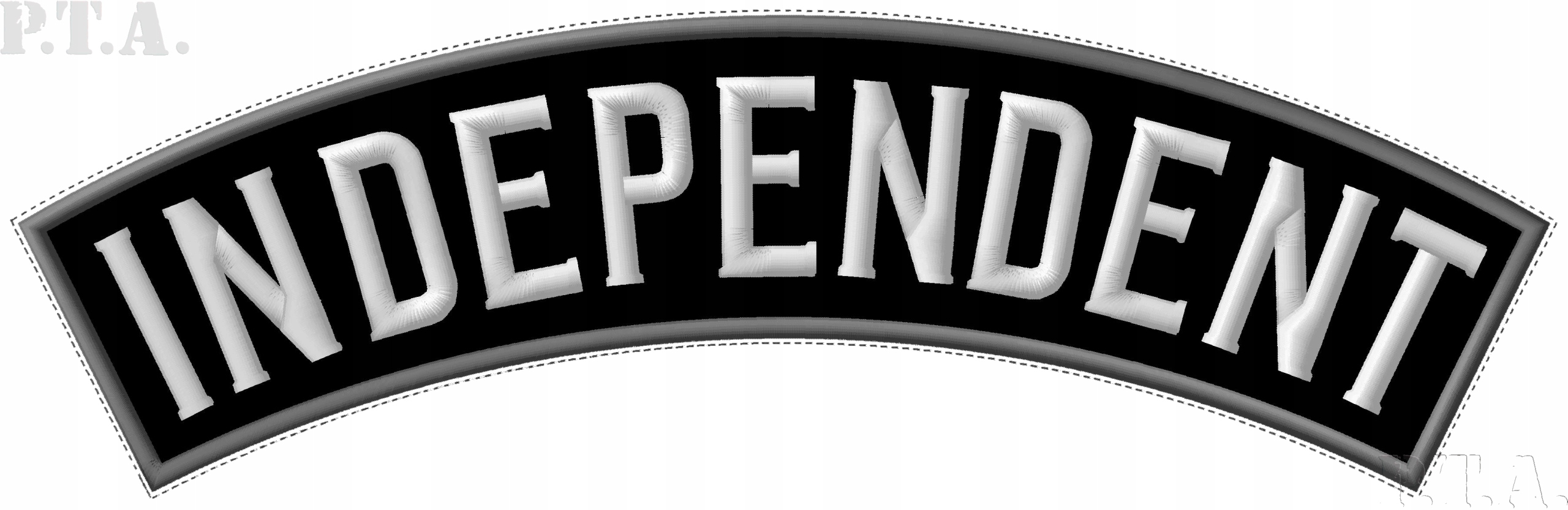 Independent Rocker Szarfa Góra - Naszywka motocyklowa termo XL