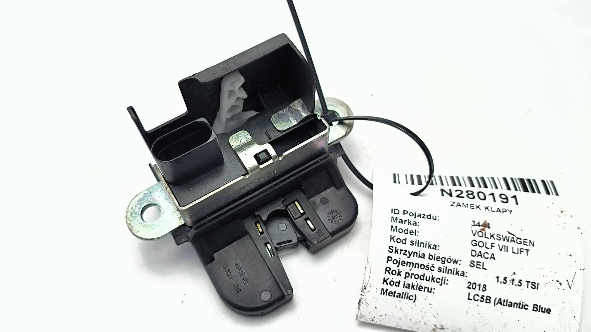 lock bonnet VOLKSWAGEN GOLF VII HB LIFT