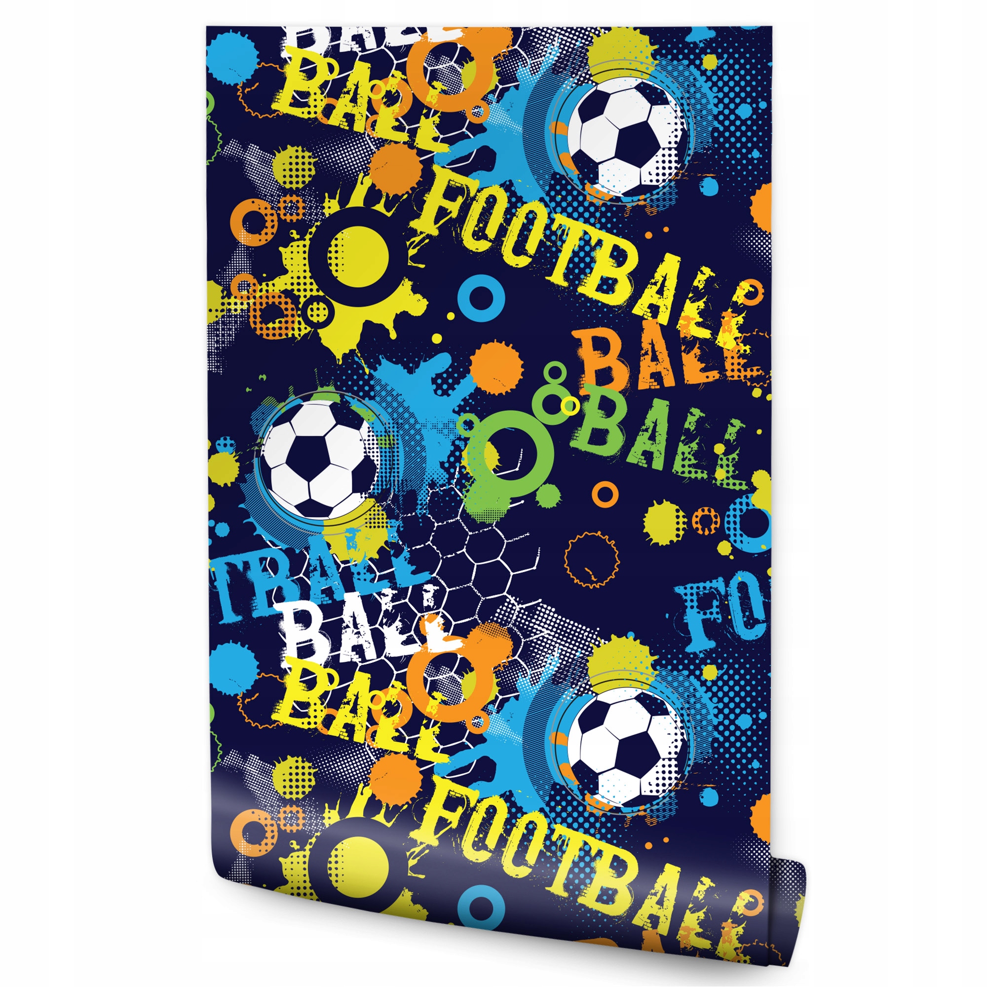 

Tapeta Młodzieżowa Piłka Nożna Napisy Sport Dekor