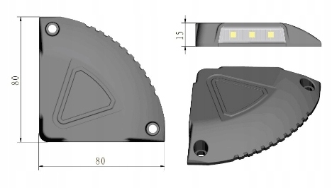LAMPA OSTRZEGAWCZA WINDY LED SREBRNA OBRYSÓWKA EAN (GTIN) 6922813819805