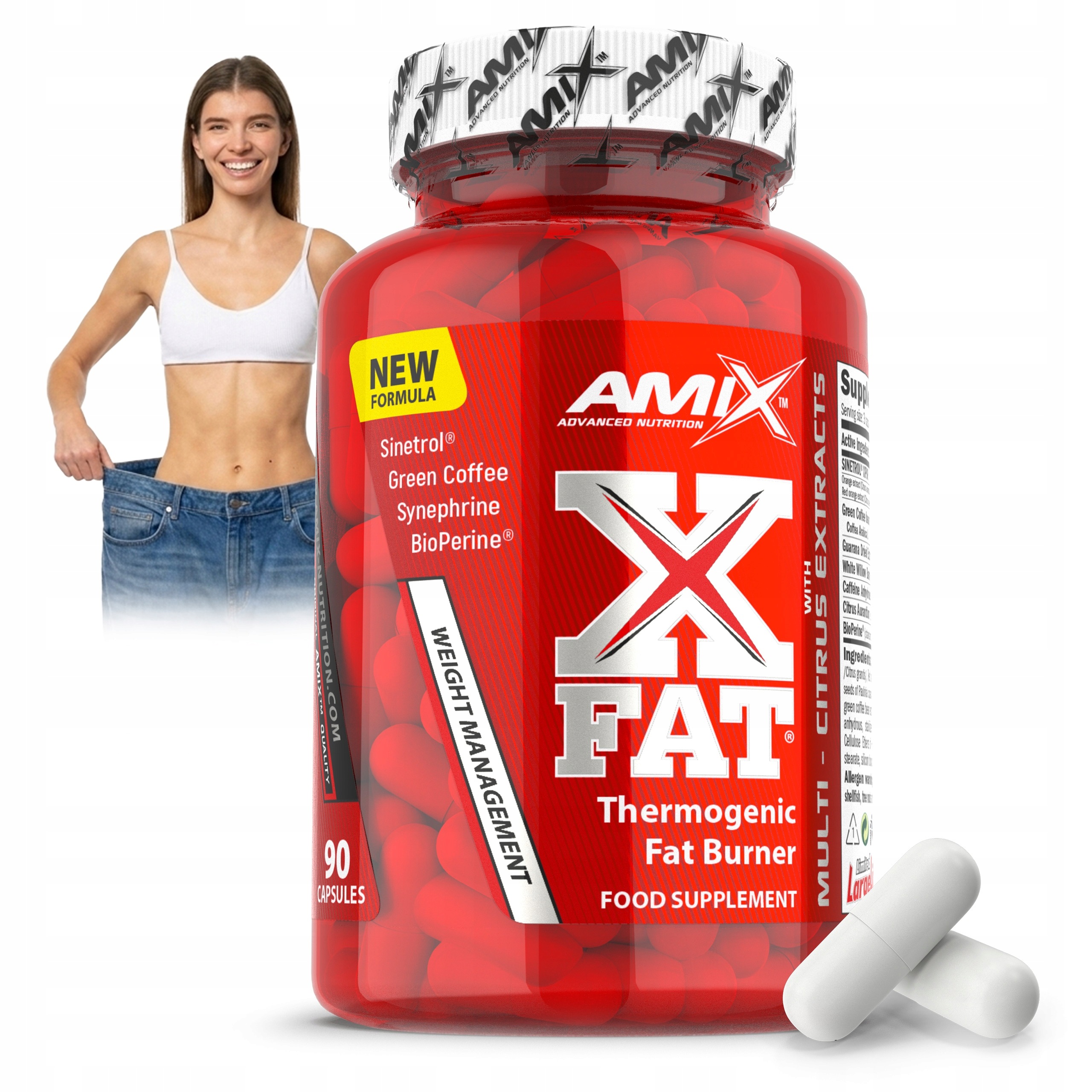 Tablety Na Rychlé Hubnutí Spalovač Tuků Fat Burner Amix Xfat