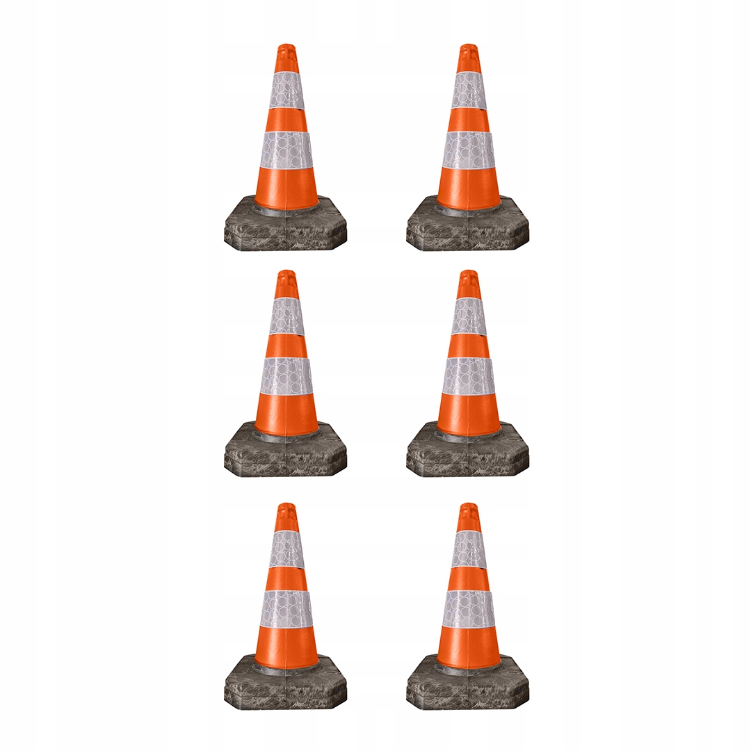 Výstražný silniční pacholek Odblask 54 cm 6x