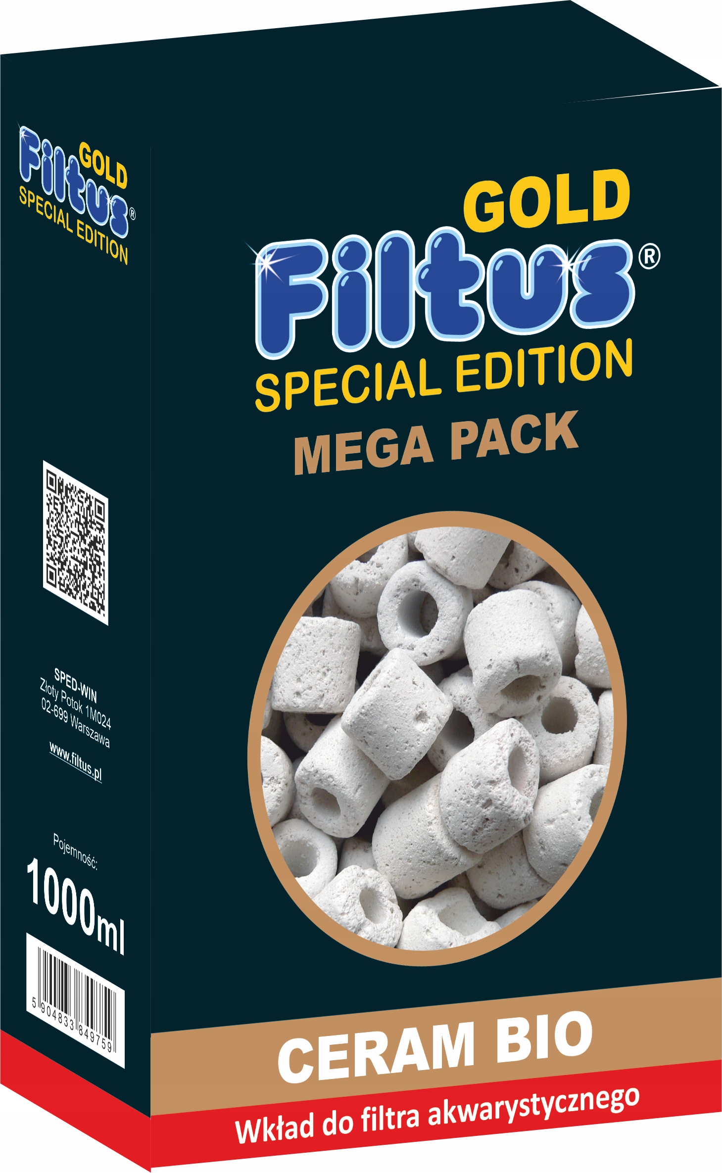 

Ceram Bio Pack 1000ml Filtus wkład Ceramika