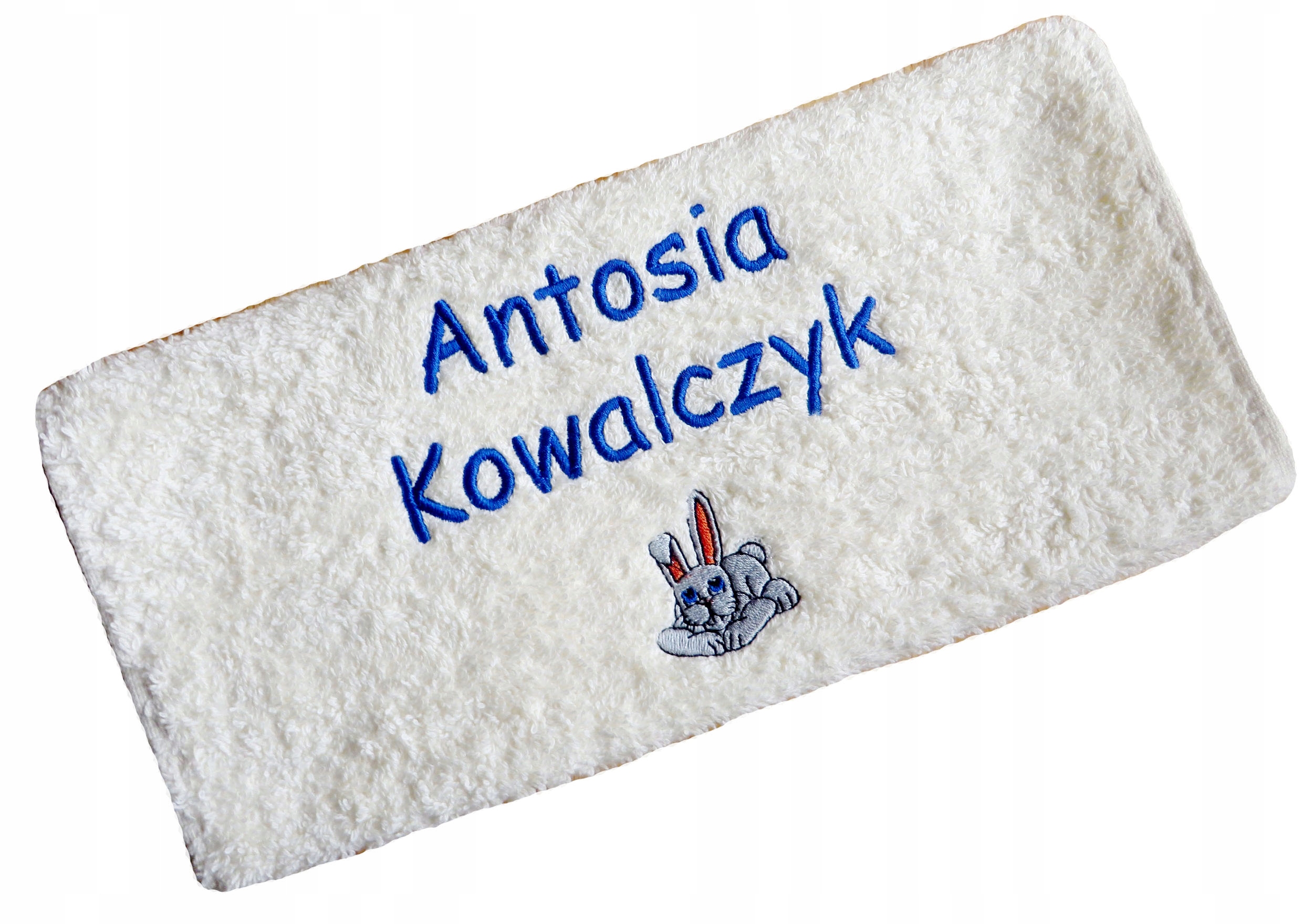 

Prezent na Wielkanoc zajączka Ręcznik z imię haft