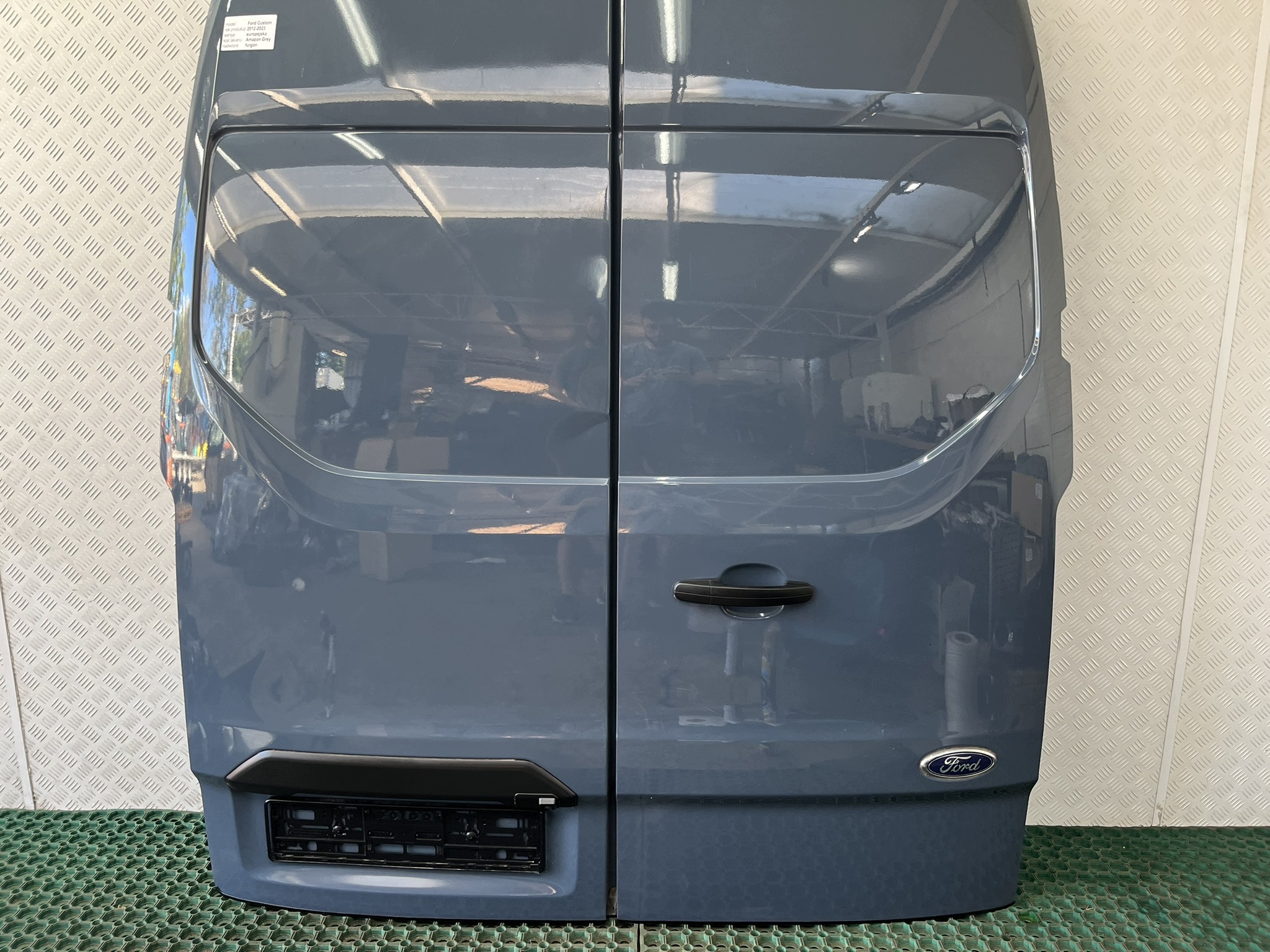 FORD TRANSIT CUSTOM 16-22 door rear. left + right WYSOKI AMAZON GREY