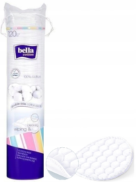 

Bella Płatki Kosmetyczne Owalne Cotton 120szt.
