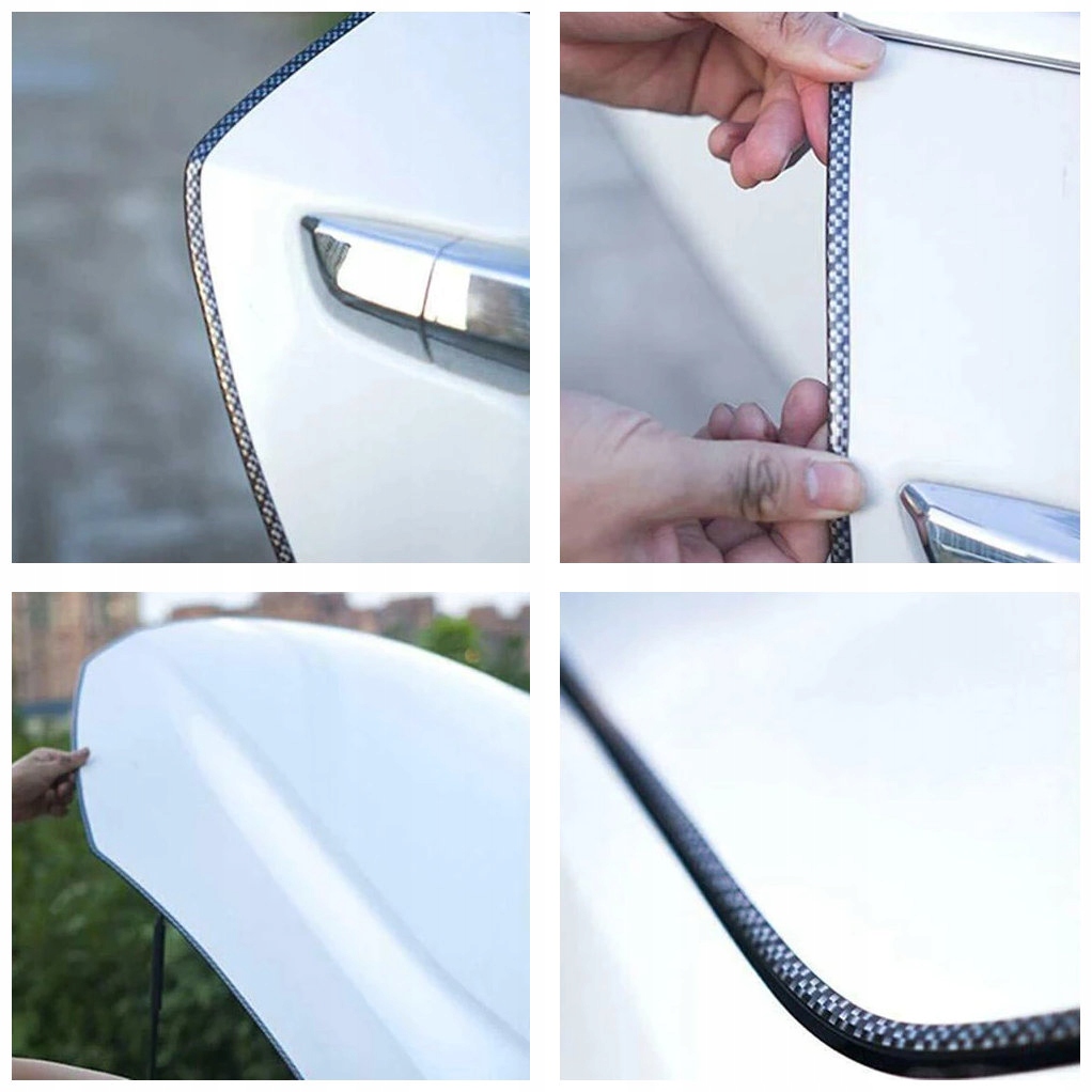 TAŚMA USZCZELKA NA KRAWĘDZIE I LUSTERKA CARBON 5M Typ samochodu 4x4/SUV Samochody osobowe Samochody dostawcze Samochody ciężarowe Samochody kempingowe Autobusy Niezdefiniowany