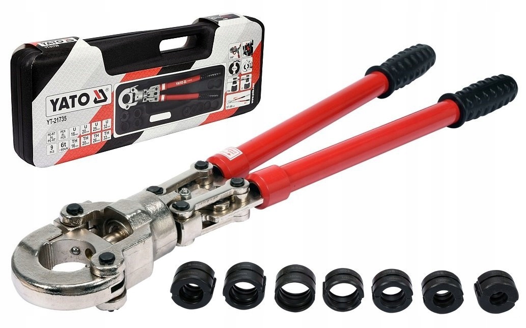 Yato Pražská Svorka Trubek Pex Al Pert 16-32 mm YT-21735 8 Matryc