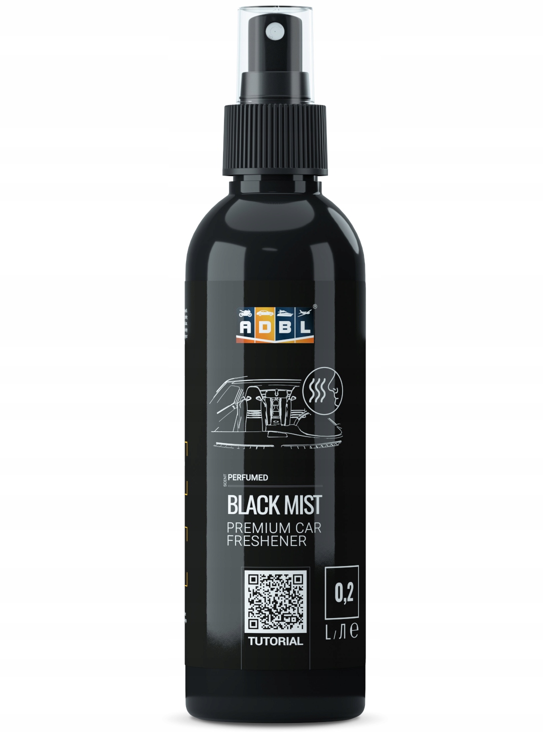 ADBL Black Mist Męski Odświeżacz Zapach Samochodowy Powietrza do Auta 200ml