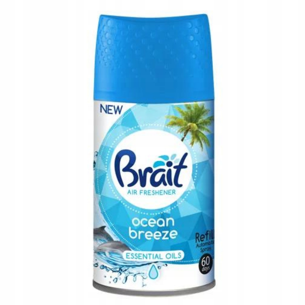 Odświeżacz Powietrza BRAIT Ocean Breeze Wkład Zapas Spray 250ml PAKIET EAN (GTIN) 5908241707748