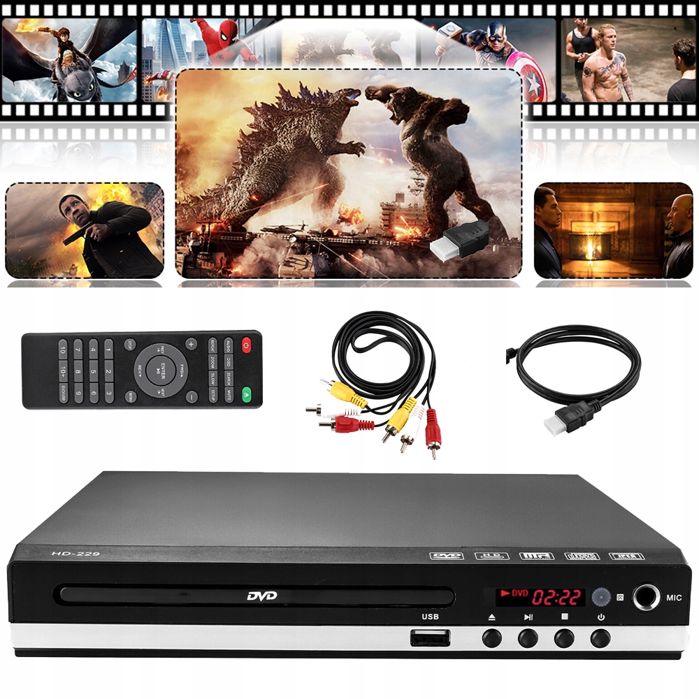 DVD Přehrávač, VCD Přehrávač Pro Televizor, 1080P Hdmi Přehrávač DVD