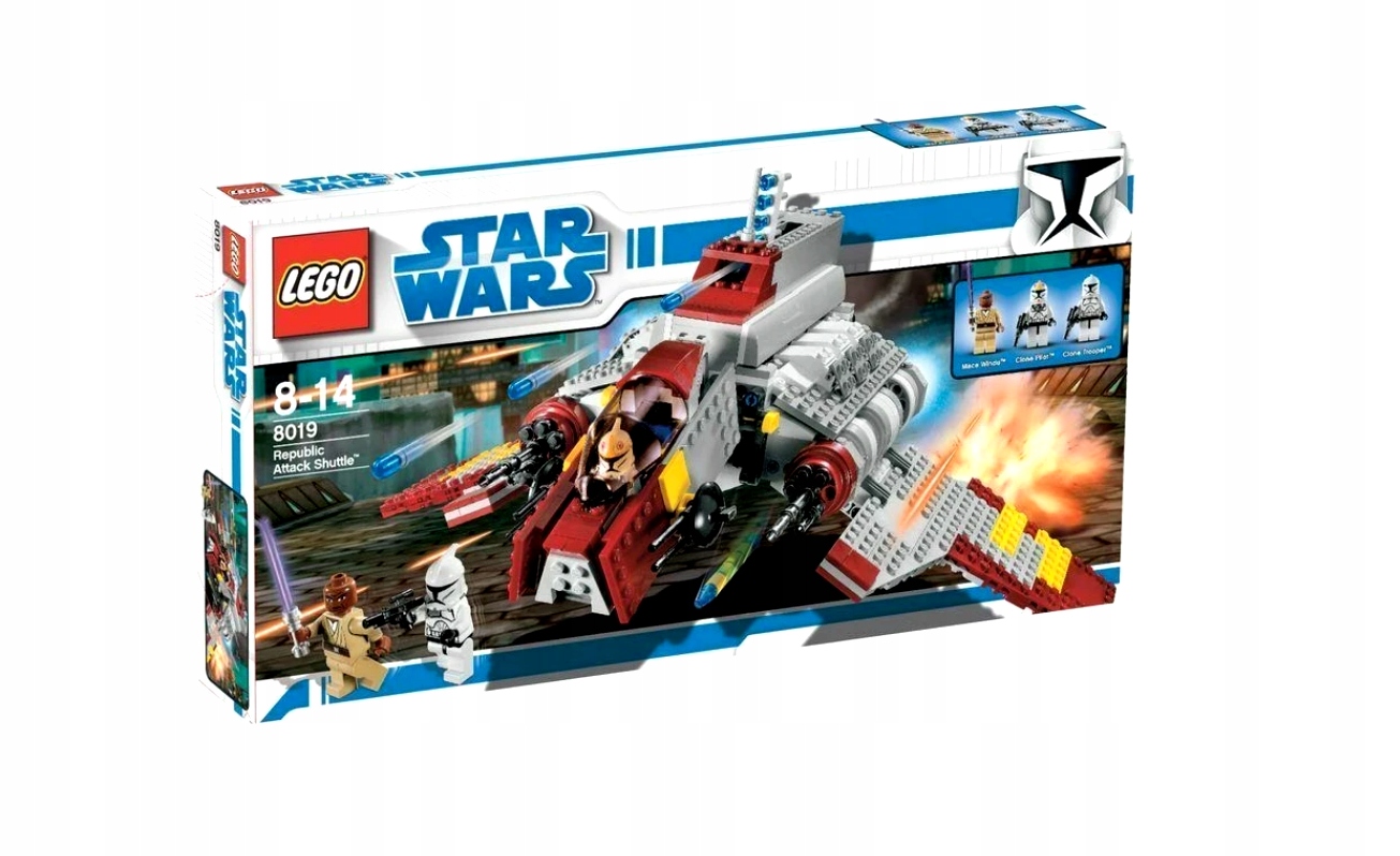 Klocki Lego Star Wars Zestaw Republic Attack Shuttle 8019