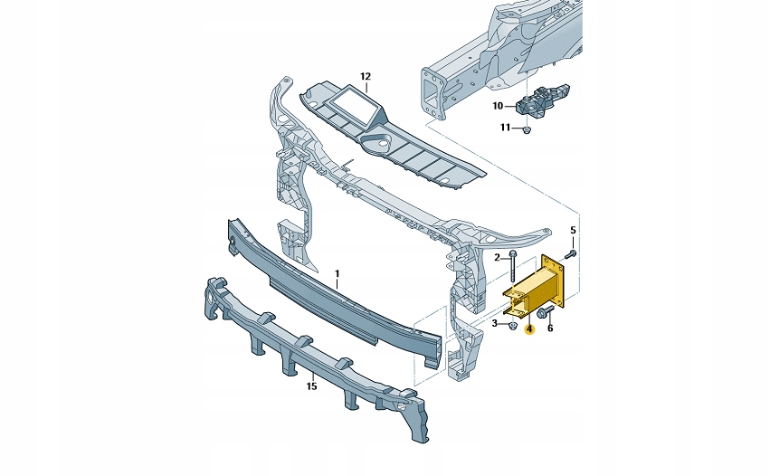 

Prawa Strefa Zgniotu Belka Audi Q5 Aso